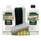 Golden Care Instant Grey + Cleaner Holzpflegeset 8tlg. Teak - Holz Hartholz z.B. Eukalyptus und Akazienholz Reiniger Holzschutz Holzpflege für Gartenmöbel